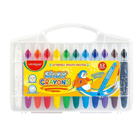 Keyroad Silky Crayons Pack of 12 - SCOOBOO - Keyroad