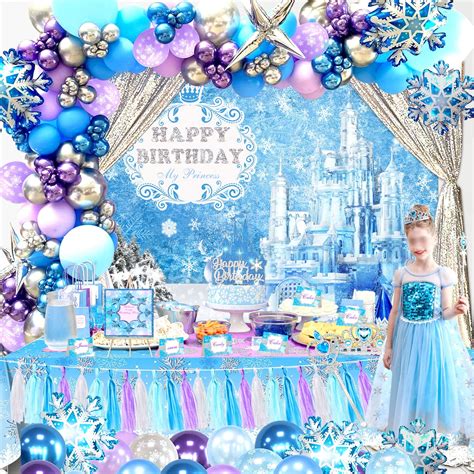 Buy 118pcs Frozen Birthday Decorations Supplies, Frozen Cake Toppers ...