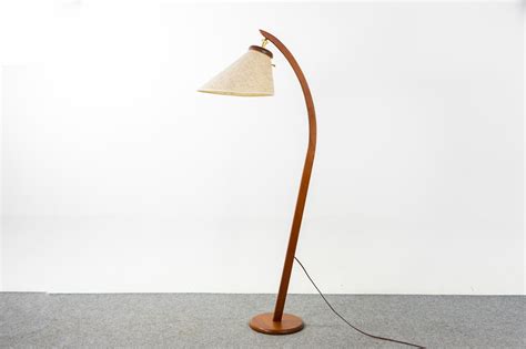Mid-Century Teak Arc Floor Lamp at 1stDibs