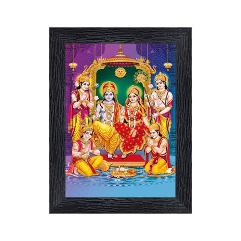 Generic PnF Ram Darbar Religious Wood Photo FPnF Rames with Acrylic ...