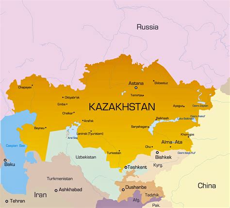 Kazakhstan Location Map
