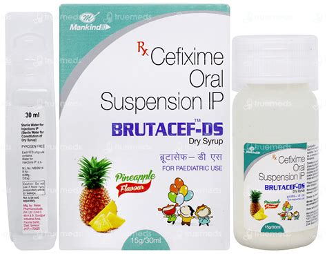 Brutacef Ds Pineapple Dry Syrup: Uses, Side Effects, Price & Substitutes