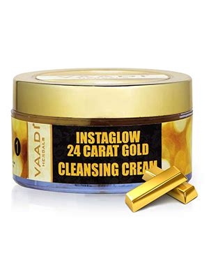 Vaadi Herbals 24 Carat Gold Cleansing Cream, Marigold Oil and Wheatgerm ...