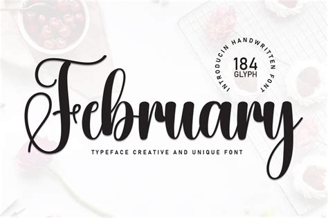 February Font by andikastudio · Creative Fabrica