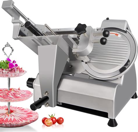 Amazon.com: Meat Slicer Commercial,450W Frozen Meat Deli Slicer, 10 ...