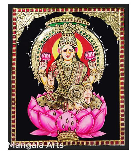Buy Online Lakshmi Tanjore Painting | Mangala Arts