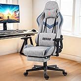 DROGO Throne Ergonomic Gaming Chair with Linkage Armrest, Footrest ...