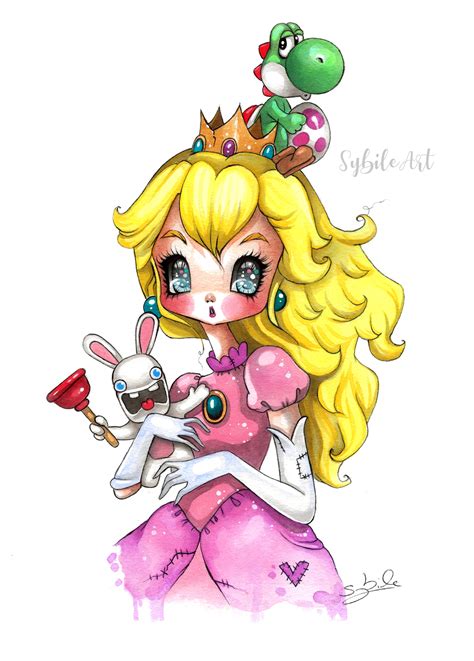 Princess Peach Fan Art by SybileArt on DeviantArt