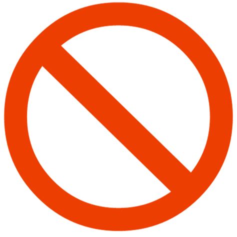 No symbol Circle Clip art - red circle png download - 500*500 - Free ...