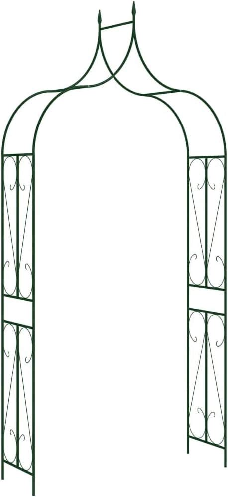 FIRBNUS Garden Arch Dark Green 47.2x15x101.6 Iron Garden India | Ubuy