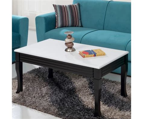 Rex Engineerwood Coffee Table-White/Weige | Evok.in