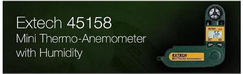 Extech 45158 Mini Waterproof Thermo Anemometer and Humidity Meter ...