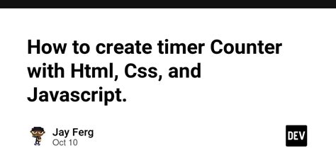 Image result for How to Keep Timer in JavaScript