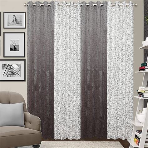 Buy Keshav Fab Velvet Curtain Drapes For Door 8Ft | Floral Printed ...