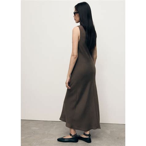 マンゴ MANGO ロングワンピース .-- CAVA （ブラウン） -靴＆ファッション通販 ロコンド〜自宅で試着、気軽に返品