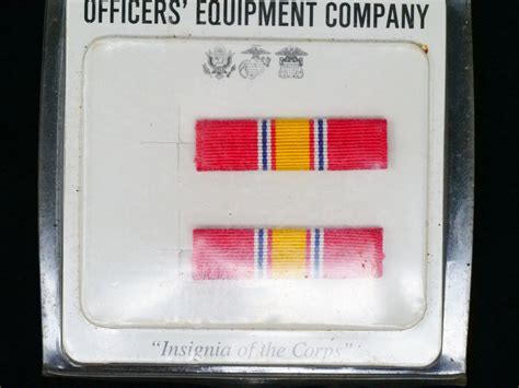 National Defense Ribbon Set of 2 New in Package. Officer's Equipment Co ...