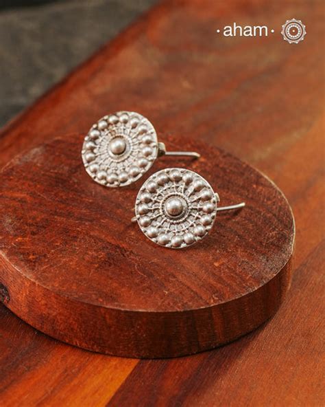 Silver Earrings – aham jewellery | handcrafted silver jewellery