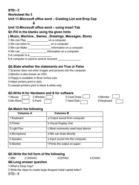 Image result for Computing Science Web Development Worksheet
