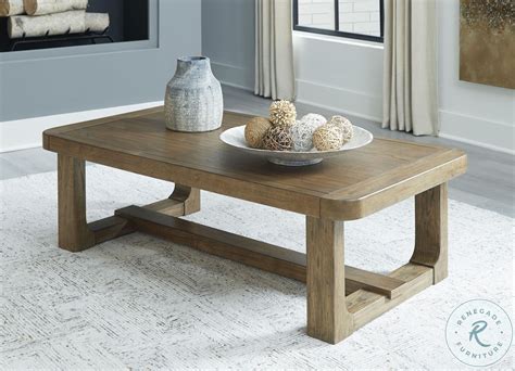 Cabalynn Light Brown Coffee Table From Ashley Furniture | Coleman Furniture