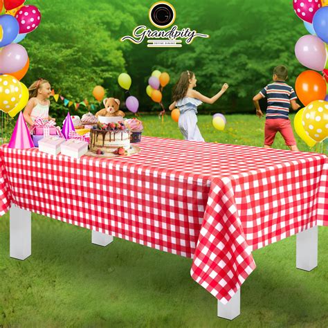 Red Checkered Table Cloth Red & White Gingham Table Cloths Sweetpea