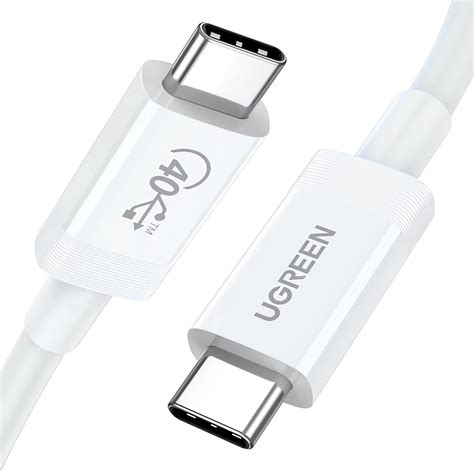 كابل من تايب سي (USB4 40Gb/s) إلى تايب سي من يوغرين (US506)