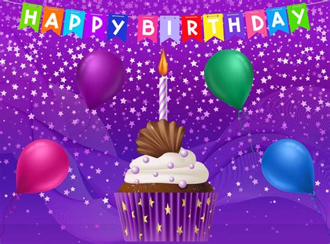 Purple Happy Birthday Images