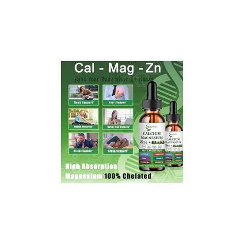 JINGYAT Calcium Magnesium Zinc Liquid Drops, Liquid India | Ubuy