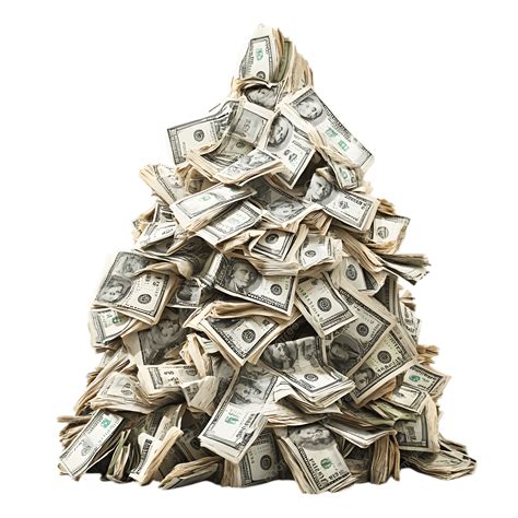 Massive Pile Of Hundred Dollar Bills Stacked Into A Cash Mountain ...
