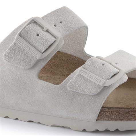 Buy White Arizona Soft Footbed Suede Leather Online in India - BIRKENSTOCK