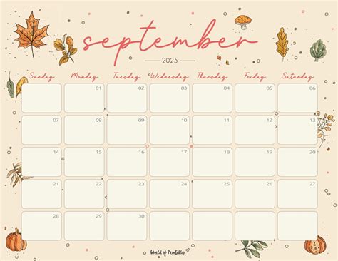 Free printable september 2025 calendars – Artofit
