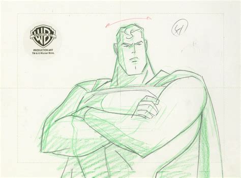 Superman The Animated Series Original Production Drawing: Superman ...