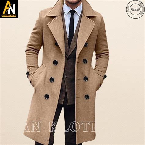 Brand New Custom - Made Wool Trench Coats for Men - Long Victorian ...