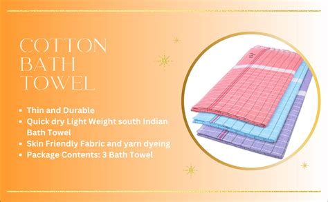 Sathiyas 480 GSM 3 Piece Bath Non-Terry Cotton Towel Ultra Absorbent ...