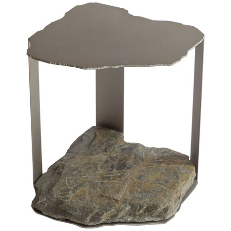 One of a Kind Viking geometry Side Table For Sale at 1stDibs