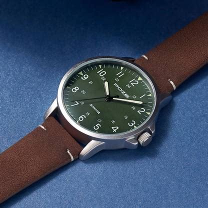 SONATA Poze Green Dial Dark brown Strap Analog Watch - For Men - Buy ...