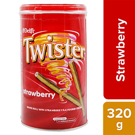 Buy Twister Flavoured Cream Wafer Roll Strawberry 320 Gm Online At Best ...