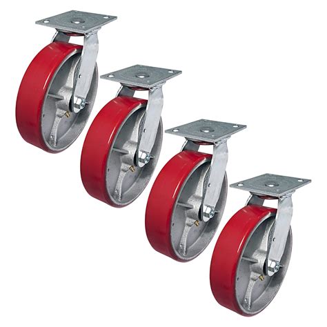 Linco 8 Heavy Duty Casters Set Of 4 Polyurethane Swivel | Desertcart INDIA