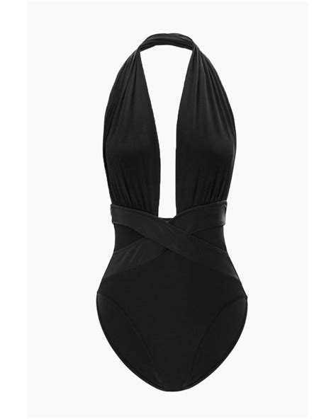 Black Halter One Piece Swimsuit - Houses & Apartments For Rent