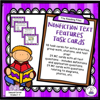 Image result for Text Features Task Cards