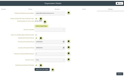 Withdrawal from Class Requests