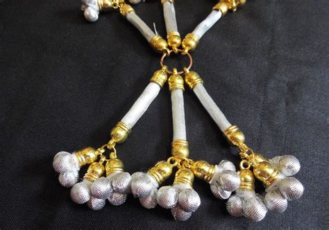 Handmade Fabric Trim Tassels Silver Tassels Ethnic Tassels - Etsy India