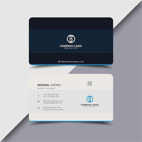 Corporate Business Card Template 的图像结果