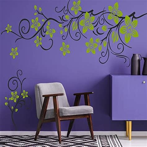 Kayra Decor Stencils for Wall Painting Large Full Size Crazy Daizy ...