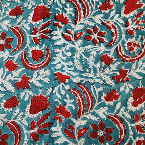 Jaipuri, Mughal , Jaal, Rapid Hand Block Print Cotton Fabrics Online ...