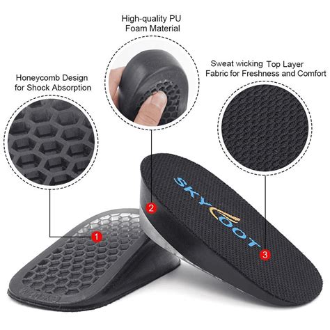 Buy Skyfoot Height Increase Insole, Heel Lifts for Shoes, Gel Lift ...