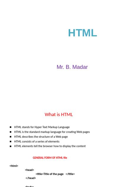 Image result for HTML Tags PDF