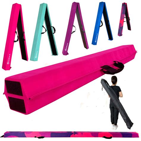 MARFULA 6 FT / 8 FT / 9 FT Gymnastics Balance Beam Foam Folding Floor ...