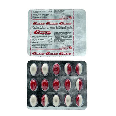 Com-D3 Plus - Strip of 15 Softgel Capsules : Amazon.in: Health ...
