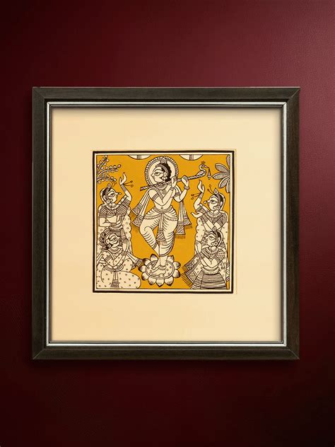 Lord Krishna playing flute: Phad Painting | Home-Decor | Buy now!!