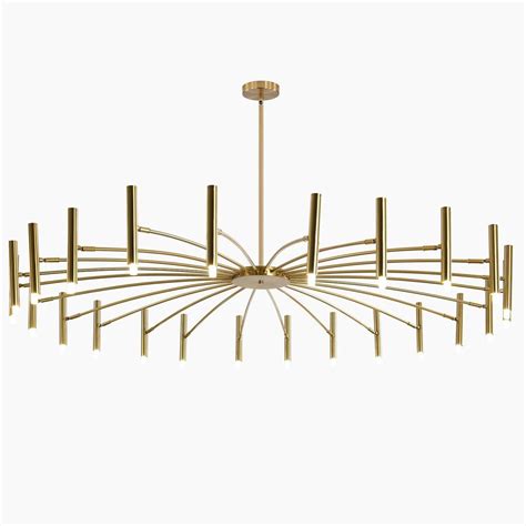 Buy Mid Century Gold Modern Sputnik Chandelier 24-light Antique Brushed ...